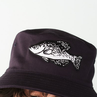 KyaVintage Crappie Patch Bucket Hat Fishing Gift for Men