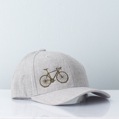 KyaVintage Grey Bicycle Cap Grey and Olive Cycling Hat