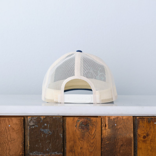 KyaVintage Road Bicycle Low Profile Trucker Hat - Chill Tri-color